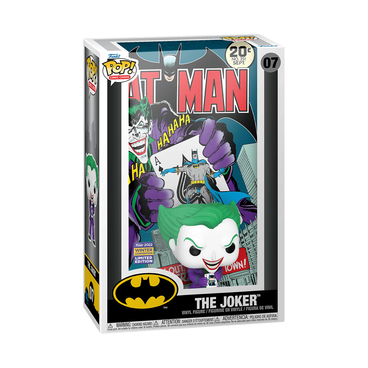 Funko Pop #07 The Joker Comic Cover 2022 Winter Convention