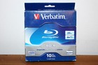 NEW Verbatim Blu-ray Discs BD-R 25GB 10 Pack 6X Blu-Ray Recordable
