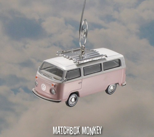 Volkswagen Bay Window T1 Type 2 Bus w Rack Christmas Ornament VW Van Kombi Bulli - Picture 3 of 12