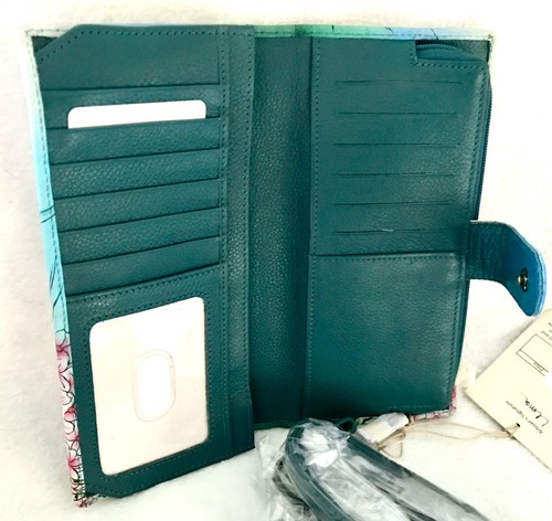 ANUSCHKA NWT🐼RFID Organizer Crossbody Wallet-Loving Pandas 1756-LVP - Picture 11 of 13