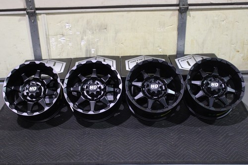 CAN AM OUTLANDER 450 14" STI HD6 BLK ALUMINUM ATV / UTV WHEELS ( SET 4 ) CAN1CA - Picture 3 of 4