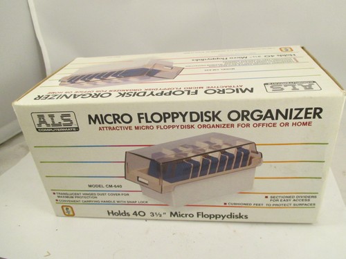 NEW in Box ALS COMPUTERMATE 3.5 INCH DISC DISK HOLDER ORGANIZER STORAGE CASE