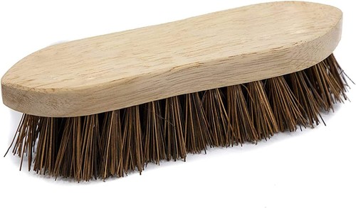 Wooden Floor Scrubbing Brush Natural Basine Stiff Bristle Hand Scrubbing Brush - Picture 6 of 7