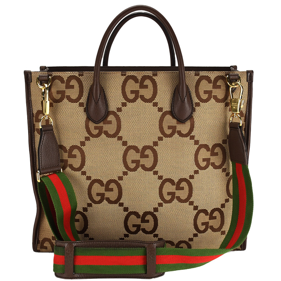 GUCCI|TOTEBAGS (699409 UXWBG 1037) Gucci Jumbo Gg Tote Bag 2Way Shoulder 678839 Brown Beige