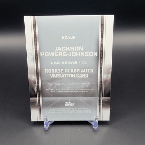 2024 Topps Signature Class Jackson Powers-Johnson Purple Auto /100 #RCA-JP - Picture 2 of 2