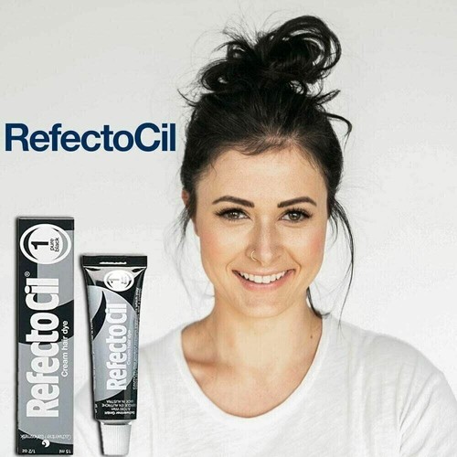 REFECTOCIL Eyebrow & Eyelash Tint Dye Gel Henna 15ml - PURE BLACK *5 PACK* - Picture 3 of 5