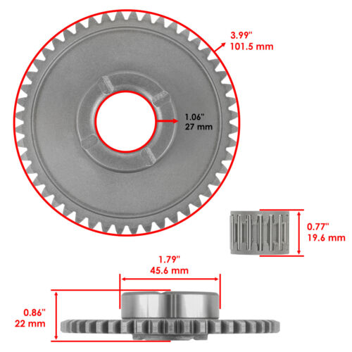 Starter Clutch Gear Idler Gasket for Honda TRX250TM Recon 250 2x4 ES 2004 - 2021 - Picture 2 of 7