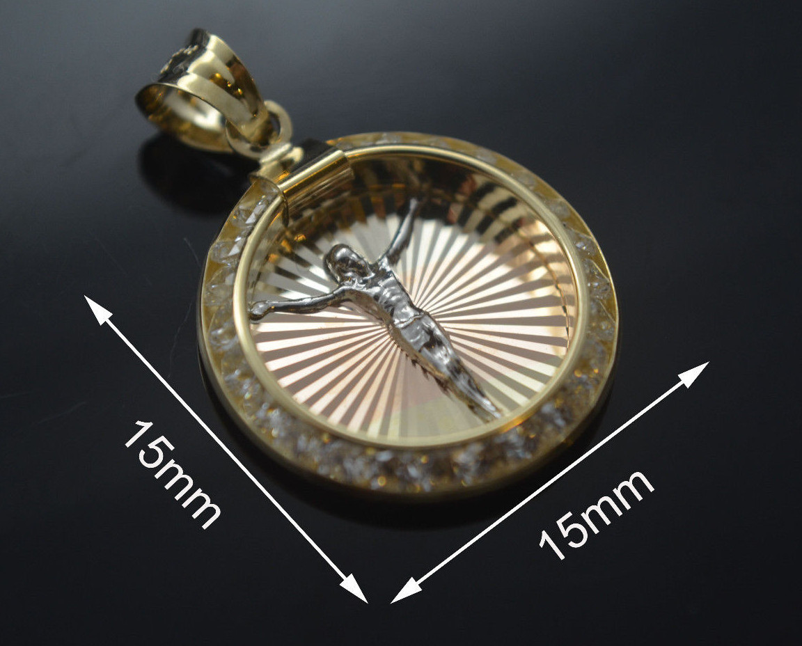 Baptism Communion Jesus Pendant and chain 10k gold GUARANTEED Baptism Communion Jesus Pendant and chain 10k gold GUARANTEED