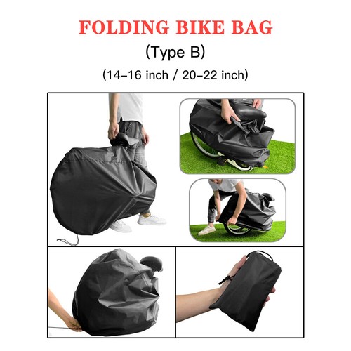 Folding Bike Travel Bag Portable Transport Carrying for 20-22 E3S4 - Picture 4 of 6