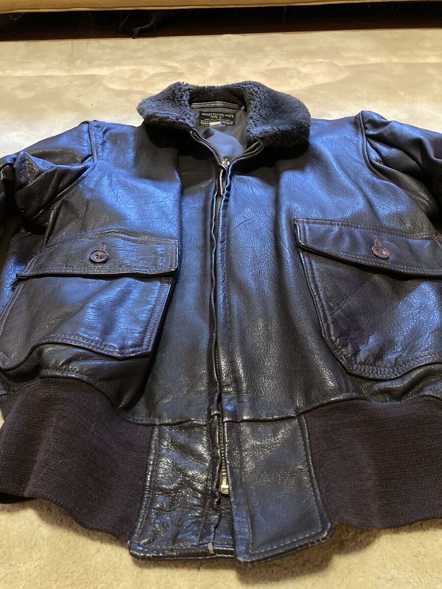 Vintage G-1 Brown Leather Flight Bomber Jacket - IRVIN B Vintage G-1 Brown Leather Flight Bomber Jacket - IRVIN B