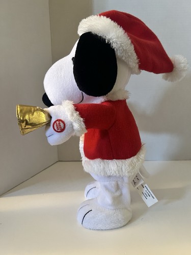 SNOOPY BELL SUONERIA ANIMATO NATALE MUSICAL PELUCHE SEGNO DISTINTIVO 2010 ARACHIDI - Foto 2 di 11