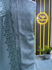 Unstitched pakistani indian alpine winter suits wit embroidered duppata