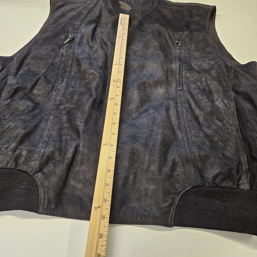 Striwa Vintage weiche schwarze Lederweste Made in Germany. Größe 58 oder 48 XLarge in USA - Bild 2 von 9
