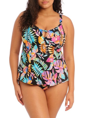 Elomi Tropical Falls Tankini Top Moulded Tank Recycled Nylon Bikini Top Swimwear