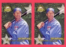 (2) 1997 Topps Stars Baseball #115 VERNON WELLS Rookie Card RC Toronto Blue Jays