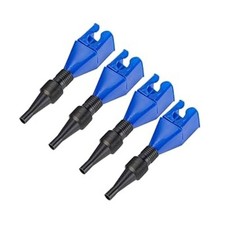 Flexible Draining Tool, Retractable Automotive Fuel Funnel, Color: blue-1