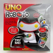 Uno Roboto Card Game COMPLETE WORKS Mattel 2010 Family Luck Interactive Wild