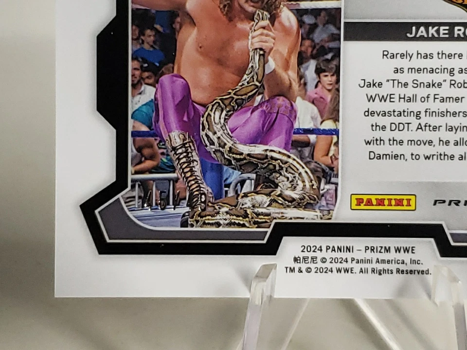 Jake "The Snake" Roberts 2024 Panini Prizm WWE Green Disco Undercard /49 - Image 3 of 3