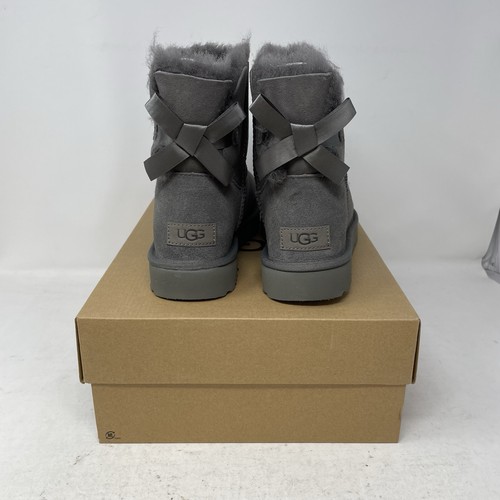 UGG Boots Mini Bailey Bow II 1016501 Casual Sheepskin Lined Women's Size 7 - Picture 4 of 9