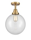Innovations Lighting 447-1C-13-10 Beacon Semi-Flush Beacon 10"W - Brass