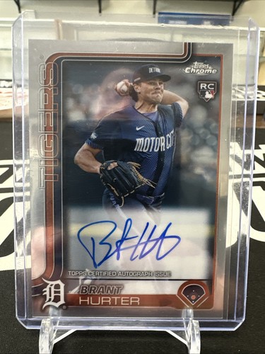 Brant Hurter 2025 Topps Chrome Rookie Autograph Tigers RC Auto - Bild 1 von 2