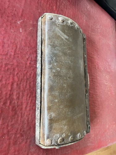 Antike Koken Friseurstuhlteile Fußstütze Fußstütze Platte gepolsterte Sitzhalterung - Bild 11 von 14
