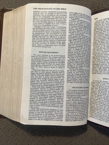 Master Study Bible 1983; KJV Holman; Brown Bonded LEATHER Concordance Kirkbride - Imagen 18 de 24