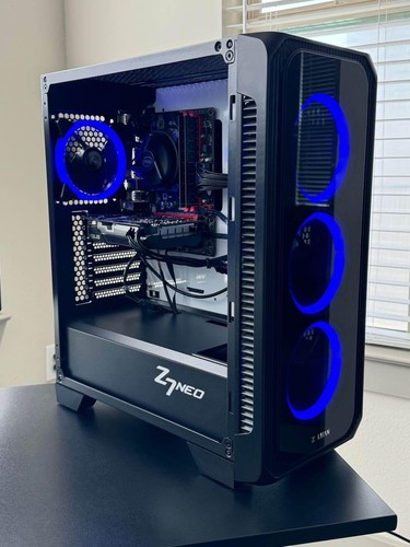 Custom RGB Gaming Desktop PC Intel Core i7 3.40 Quad 32 GB SSD Nvidia RTX 4060 - Picture 3 of 5