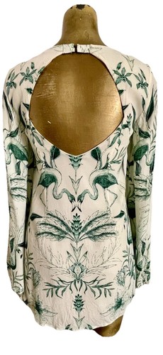 URBAN OUTFITTERS Mini-Etuikleid Kimchi blau BIRDS of PARADISE Größe Small - Bild 9 von 23