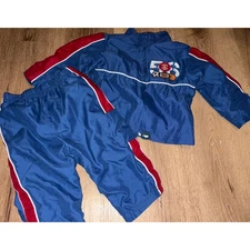 Vintage Baby Headquarters 18M Blue Tracksuit Set Sports Player Football Soccer
