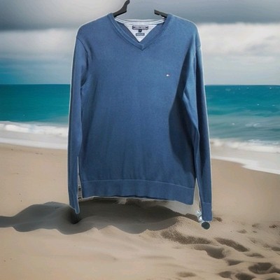tommy hilfiger herren pullover L blau