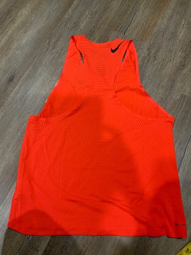 Nike ADV Aeroswift Running Singlet Light Crimson Tank FN4231-696 Mens Sz L - Picture 8 of 8