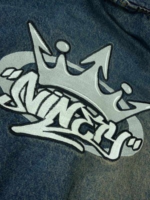 9090 Zip Hoodie King Logo Vintage Denim L IDG NN1540 Used | eBay