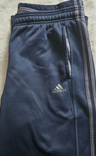 Adidas Climawarm blau grau 3 Streifen Herren XL sportliche Performance Hose - Bild 10 von 10