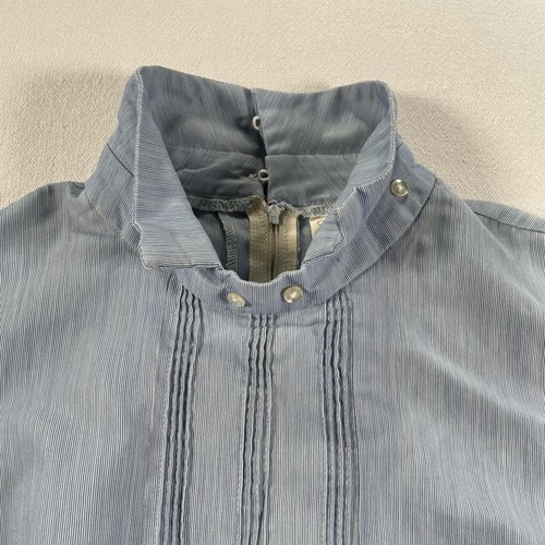 Vintage Hopkins Nurse Uniform Dress Cap Women 7-8 Pinstripe Boston VNA Patch 50s - Picture 2 of 13