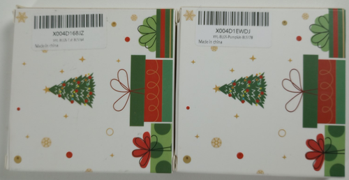 Menge 2 schöne Halloween Katze und Kürbis Ornament Buntglas Stil - Bild 8 von 9