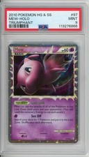 Mew Prime Pokemon Heartgold Soulsilver Triumphant PSA 9 #97