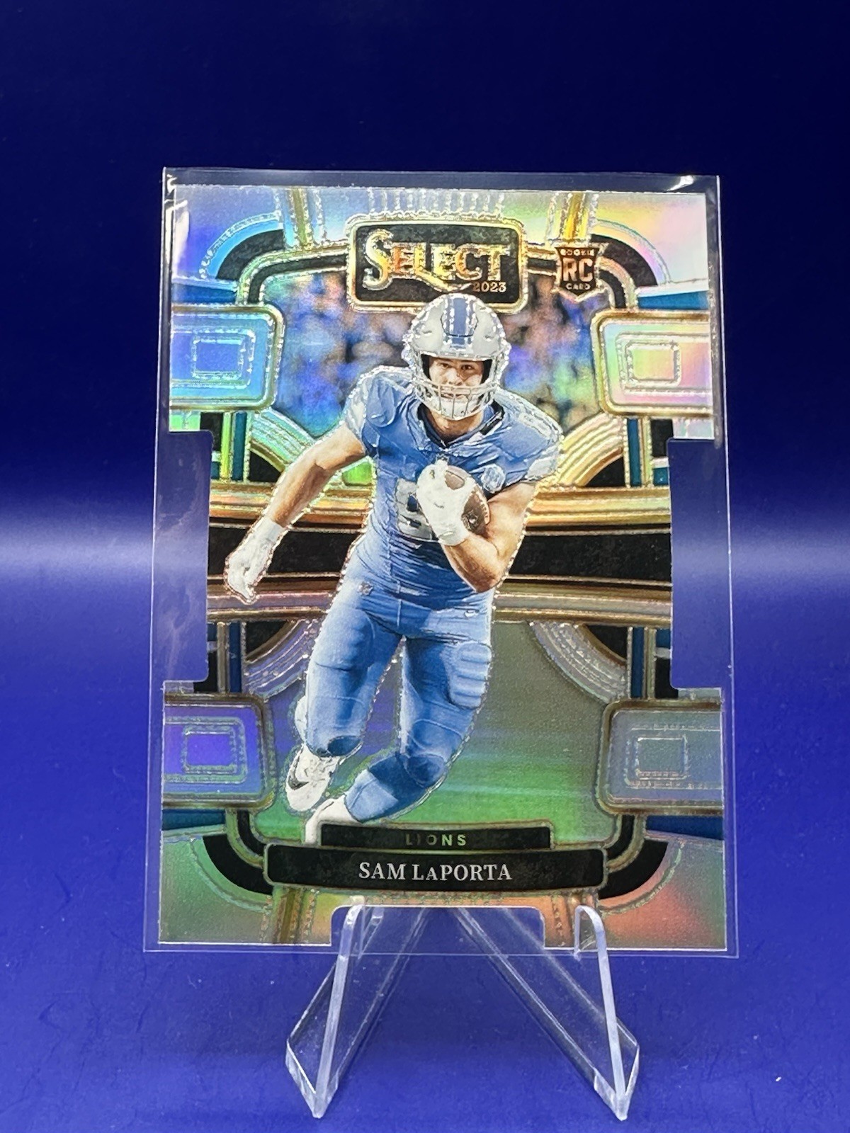 2023 Panini Select - Concourse Sam LaPorta #35 Silver Prizm Die-Cut (RC)