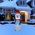 Northlight LED Lighted Inflatable Polar Bear Outdoor Christmas Decoration -