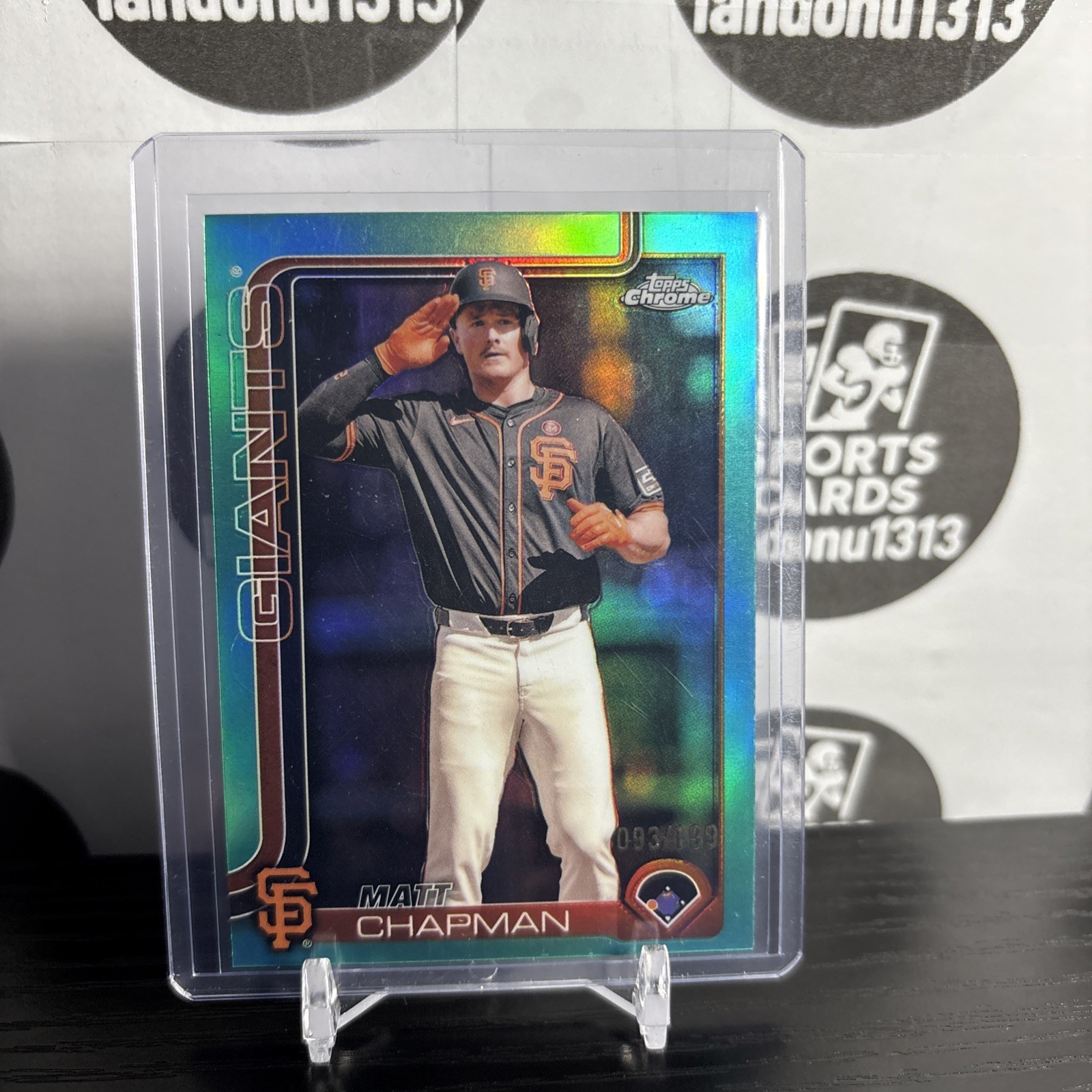 2025 Topps Chrome - Matt Chapman #148 Teal Refractor /299
