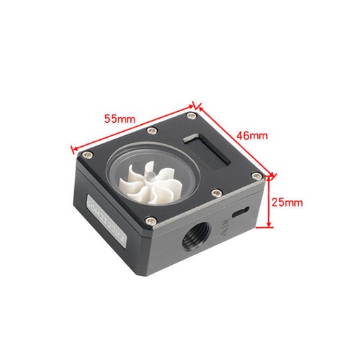 1PCS Water Flow Meter Indicator with Temperature Durable VA LCD Screen Cooling - Afbeelding 11 van 20