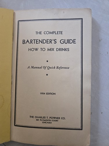 Tom And Jerrys Bartender Guide Mixed Drinks Pre Prohibition Recipes 1934 - Picture 5 of 7