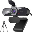 Webcam, 1080P Pro HD Webcam with Stereo Microphone, 110° Wide Angle, Black 