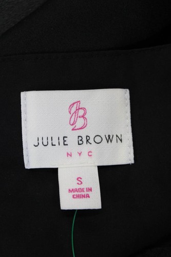Julie Brown Womens Spaghetti Strap Sleeveless Tank Top Black Size Small - Picture 6 of 6