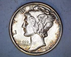 1943-S Mercury Head Silver Dime  GEM/UNC **122-6