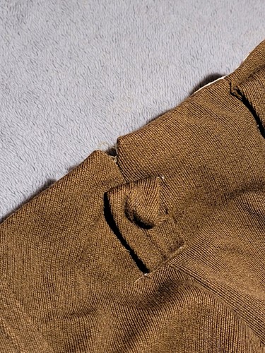 Vintage 50s 60s Riding Equestrian Pants Jodhpurs Brown Leather Knees Youth 20x25 - Picture 11 of 16