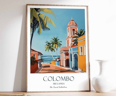 5_Colombo Druck, Colombo Reiseposter, Nahost Reisedruck, islamisches Dekor,