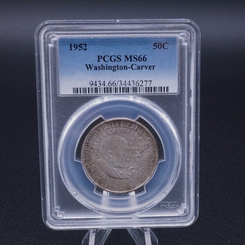 1952 Washington-Carver Commemorative Half Dollar PCGS MS66 - Picture 1 of 4