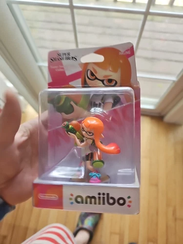 Inkling Girl Amiibo Orange Splatoon Series Nintendo WiiU New in Box