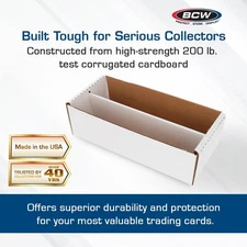 X10 BCW Card Shoe Boxes Holds 1600 Trading Sport/Gaming Cards & Toploaders DEAL